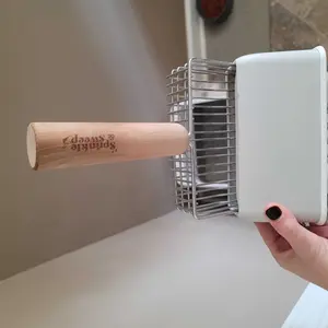 Speed Sifter Cat Litter Scoop with Holder Heavy Duty Metal for Easy Cleaning 5X Faster Sifting Durable Cat Supplies Non-Stick Design