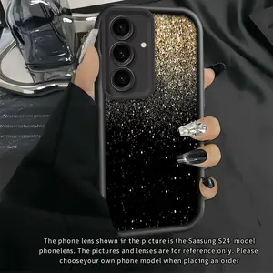 Glittering Golden Powder Falling New Mobile Phone Case for Samsung for galaxy S25Ultra/S25Plus/S25/S24Ultra/S24Plus/S24Fe/S24/S23Ultra/S23Fe/S23/S23+/S22Ultra/S22/S22+/S21Ultra/S21Fe/A73/A72/A71/A70/A56/A55/A54/A53/A52/A35/A34/A33/A32/A31/A25/A24/A23/A15