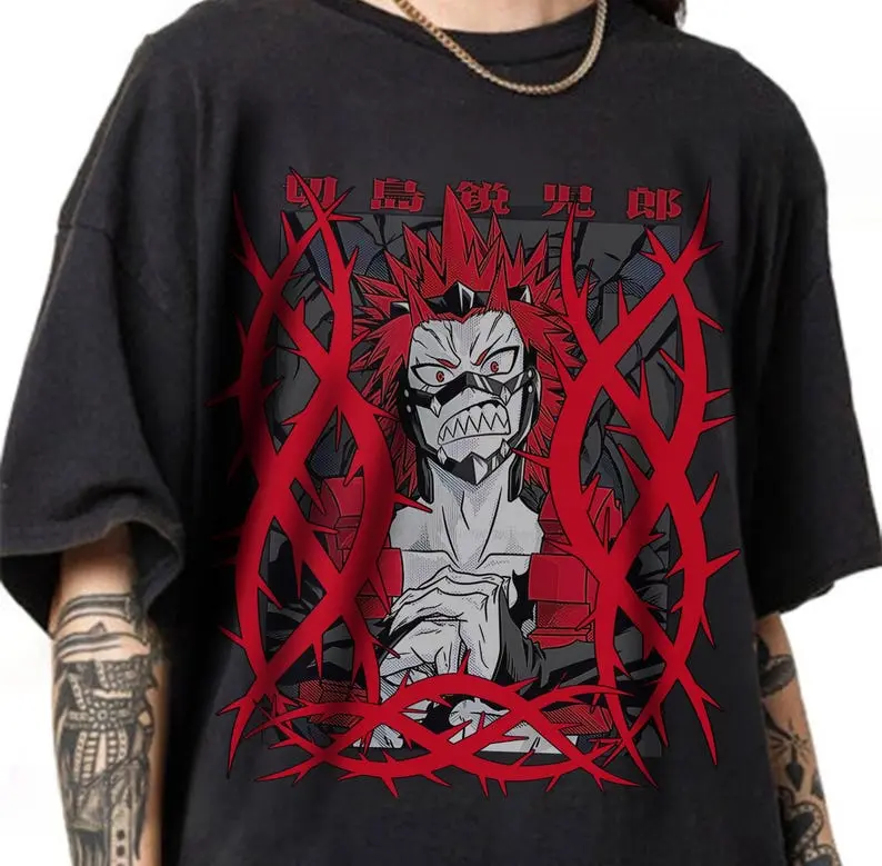 [Sale up to 30%] Kirishima Eijirou My Hero Academia Anime Manga Lovers Shirt, Graphic Japanese Vintage Special Anime T-shirt, Fan Gifts