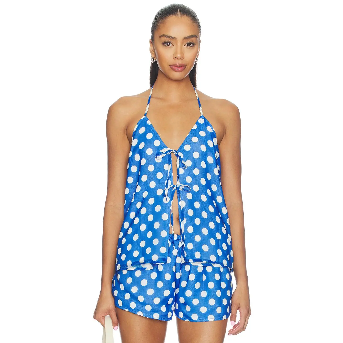 Solid & Striped The Colette Reversible Top in Blue Stripe & Dot
