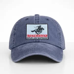 Winchester Rifles and Shotguns Hat, Vintage Trucker Cap, Outdoor Adventure Gear, Western Style, Durable Cotton Cap, Classic Logo Hat