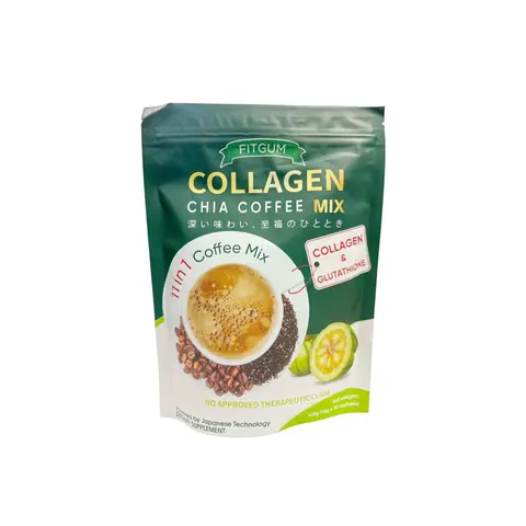FITGUM Collagen Chia Coffee - 11 in 1 Coffee Mix (10 Sachets x 12g)