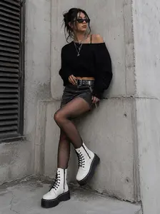Vintage Platform Combat Boots