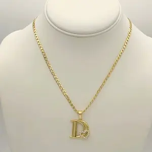 Rodriguezjewelry # 1869 Necklace # 3466 Letter (D )