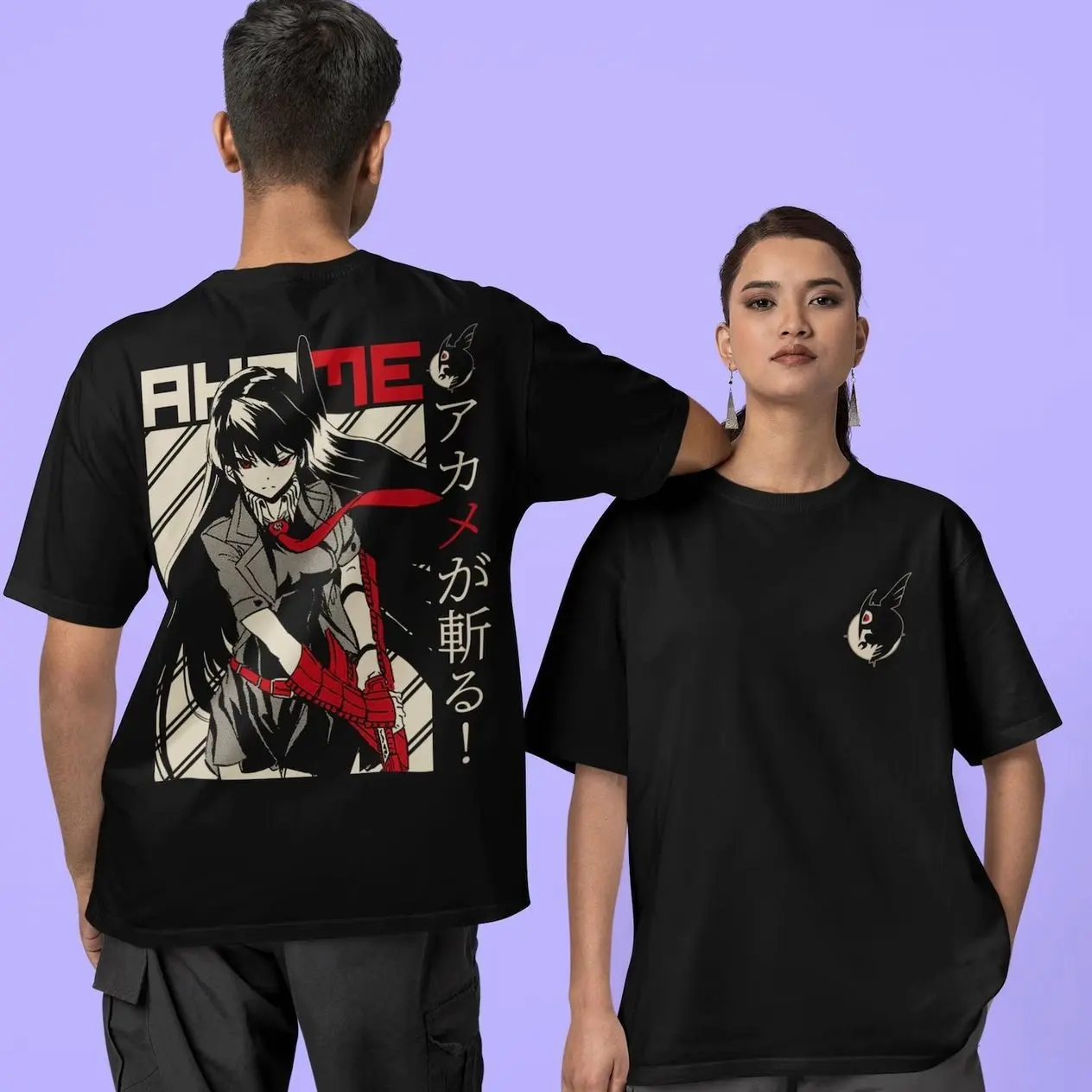 Akame ga Kill Anime T-Shirt | Front & Back Print Manga Tee FPF