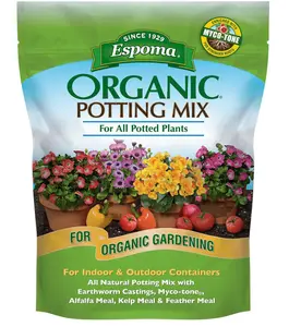 Espoma Organic Potting Soil Mix - All Natural Potting Mix For All Indoor & Outdoor Containers Including Herbs & Vegetables. For Organic Gardening, 8qt. bag. Pack of 1