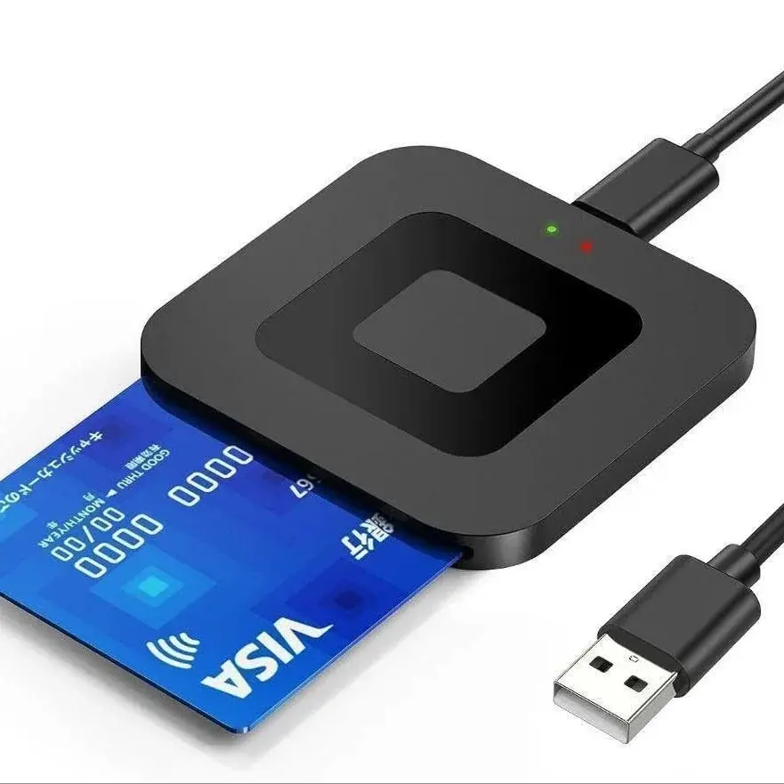 Square Smart Card Reader USB 2.0 ATMC AC DNI IC Bank Card Tax Reporting - E-commerce SEO Optimized phone type-c portable ipad thumb drive adapter