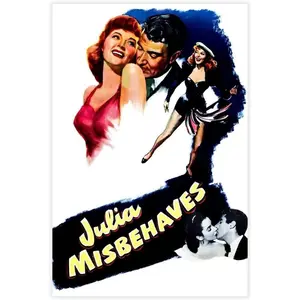 Julia Misbehaves 90s Old Movie Poster 1 Canvas Poster Wall Art Decor Print Picture Paintings for Living Room Bedroom Decoration