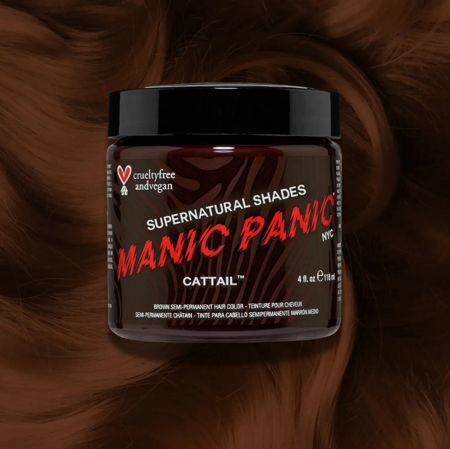 Cattail® - Supernaturals - Classic High Voltage® Chocolate Brown Semi-Permanent Hair Dye