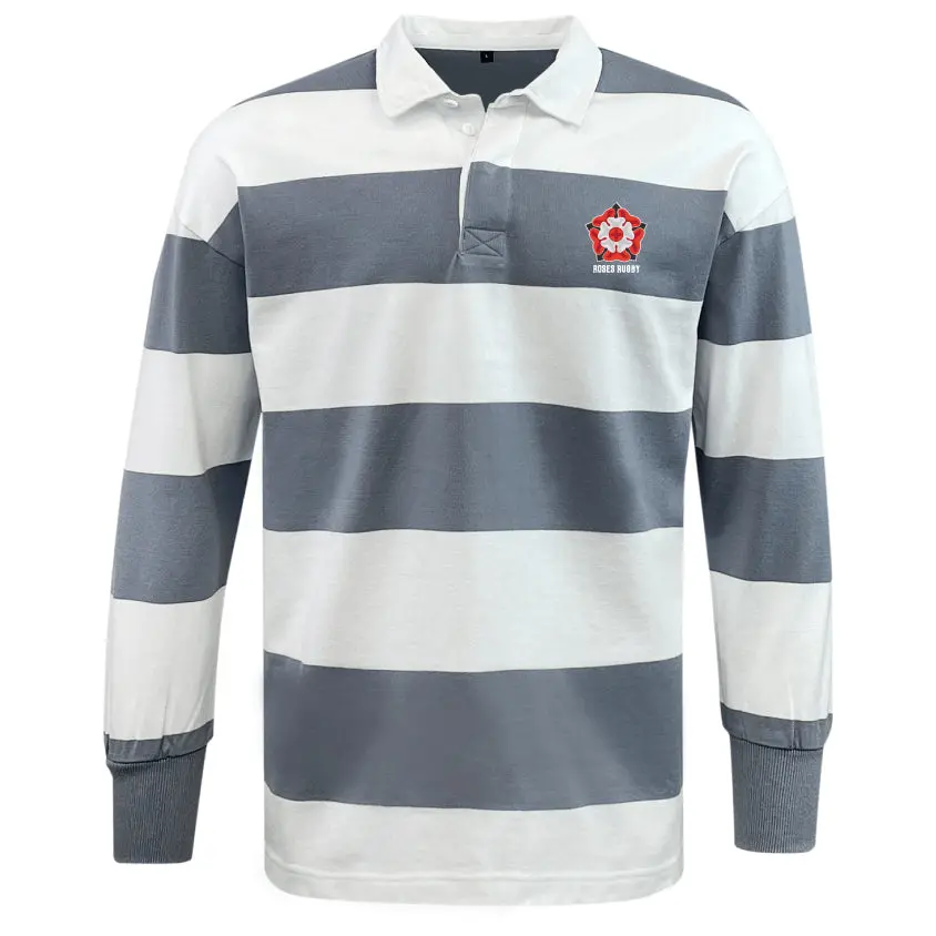 Roses Rugby Classic Long Sleeve Hooped Rugby Jersey