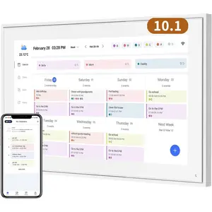 Calendar 10.1 Inch Digital Calendar & Chore Chart,  Touchscreen Interactive Display for Family Schedules  for Mother Mom Women Grandpa