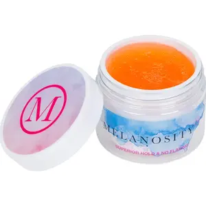 Melanosity Edge Control Gel STRONG ALL DAY 48 Hr HOLD- THICK EDGES 4 Oz. 4C Hair Styling Haircare Silky Smooth Flawless Nourishing - Edge Fixer