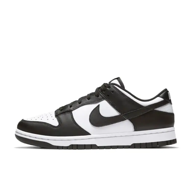 Women's Nike Dunk Low 'White Black Panda' Sporty Low Top Casual Wear Shoes - Street Style, Trendy Walking, Training Footwear, Street Style Shoes