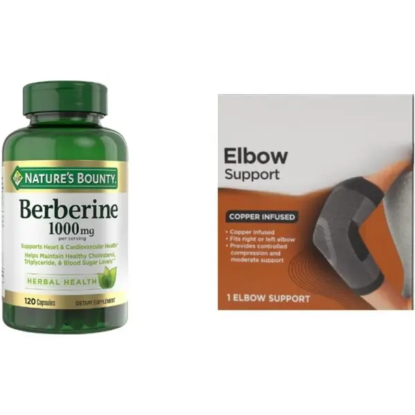 Nature’s Bounty Berberine 1000mg – Herbal Wellness Formula | 120 Capsules