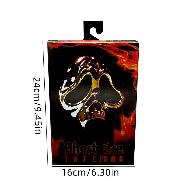 Ghostscream Ghost Face 7-Inch Action Figure, Halloween Collectible Model, High-Quality Toy Gift for Fans & Kids, Perfect for Display, Articulated Figures