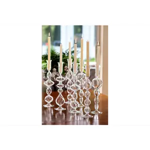 Clear Glass Candlestick
