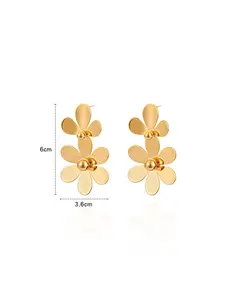 Retro Exaggerated Petal Statement Hoops - Unique Designer Costume Earrings for Fashion Enthusiasts jewelry gift