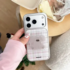 Plaid Pattern Apple iPhone Case, Compatible with iPhone 17 Pro Max, 16 Pro Max, 15 Pro Max, 14 Pro, Creative & Fashionable Phone Cover, Protection