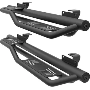 EYOUHZ for Bronco Running Boards Side Steps Compatible with 2021 2022 2023 2024 2025 2026 Ford Bronco 2 Doors (Excluidng Sport Models), Heavy Duty Two Stairs Design Nerf Bars Plates Rock Sliders Rail