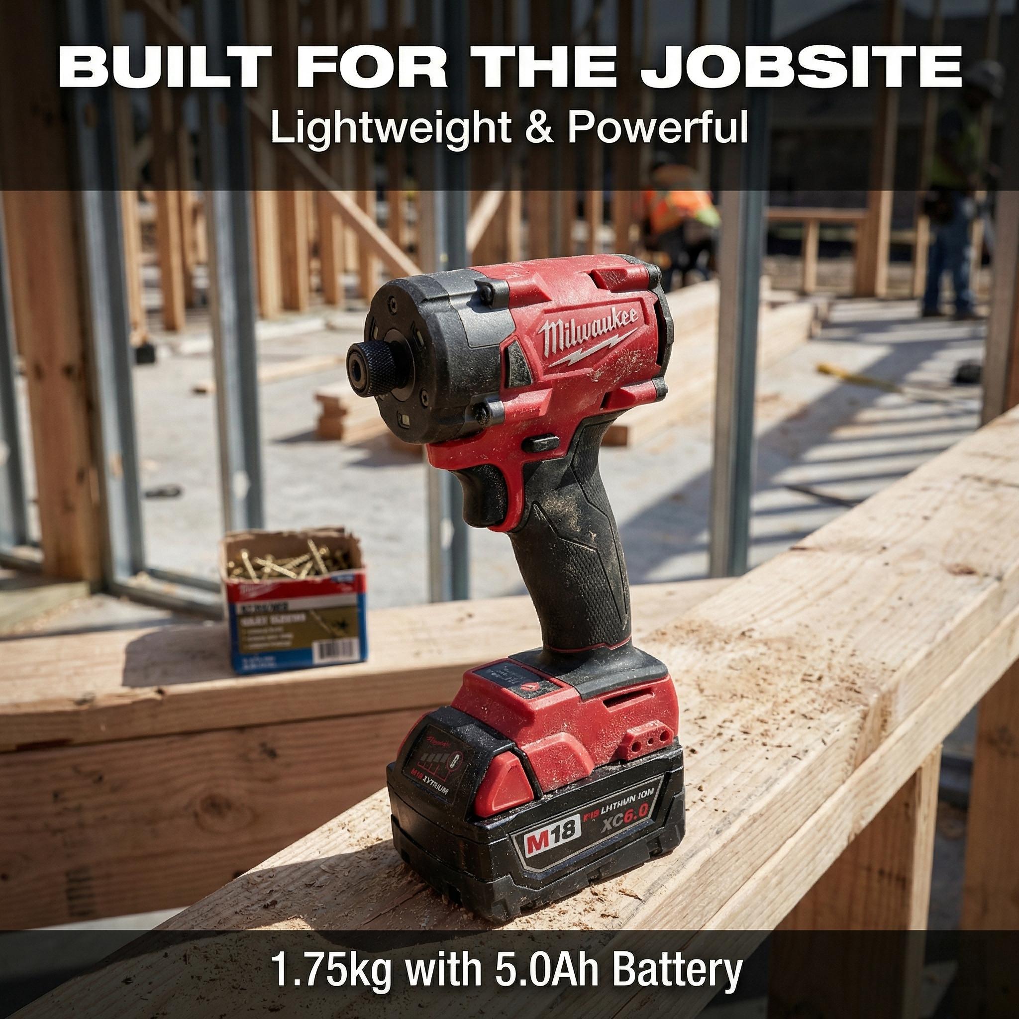 Milwaukee M18 FID3 Impact Driver 18V 1/4 Inch Hex For Construction And Assembly With 300Nm High Torque Output