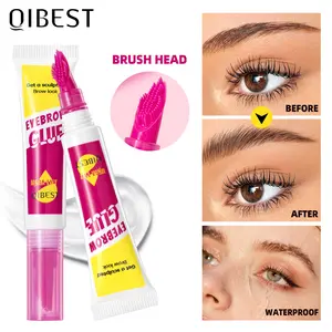 Colorless Gel Eyebrow Pencil, 3D Natural Wild Brow Shape, Waterproof Sweat-Proof, Long-Lasting Fast-Drying, Includes Brush Applicator, Makeup