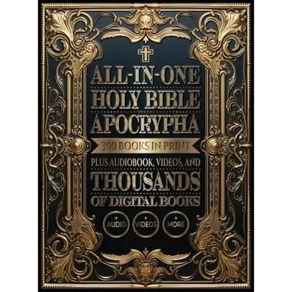All-In-One Holy Bible with Apocrypha: 300 Books in Print Plus Audiobook, Videos, and Thousands of Digital Books -- Dunatos Publishing, Hardcover