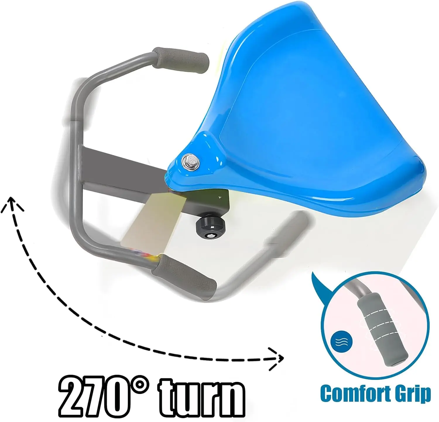 Kids Sit-On Wiggle Scooter, Kid-Powered Ride-On Toy with Side-to-Side Hand Steering, No Pedals or Batteries, for Smooth Hard Surfaces