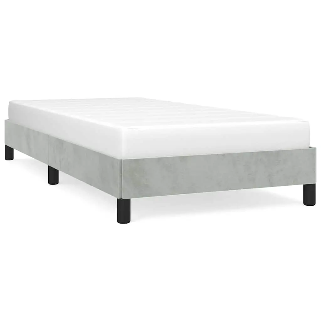 vidaXL Bed Frame Upholstered Platform Bed with Wooden Slats Support Velvet 3016043