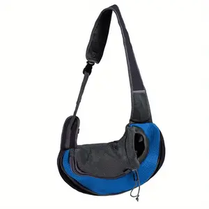 Breathable Mesh Dog Sling Carrier with Adjustable Straps