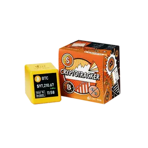 Jingle Miner Real-time Insight Tracker WIFI Cryptocurrency Price Fluctuations Desk Accessories with BTC Display