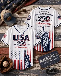 Personalized Youth Independence Day Baseball Jersey – Custom Name Patriotic Shirt, America Birthday Baseball Jersey, 4th of July Kids Gift