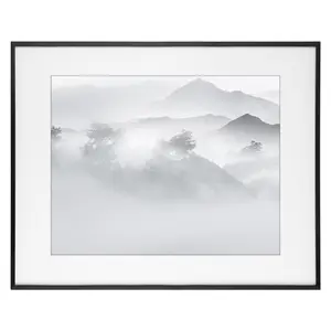 REGALWOVEN Aluminum Picture Frame for Photo and Poster, Decor Photo Frame for Tabletop Display, and Wall Hanging Picture Frames 16x20 Inch Black