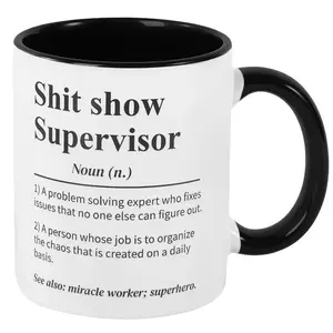 Sh*T Show Supervisor Mug, Gift For My Boss, Team Manager Gift, Director Gift, Boss Thank You Gift, 11 15 oz Ceramic Coffee Cup