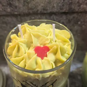 Christmas tree scented candle green