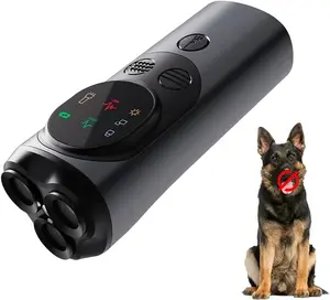 Dog Bark Deterrent Device, Ultrasonic Dog Training Tool, 3X Head anti Barking Device for Dogs Barking Silencer, Modes & LED Light Portable Bark Stopper Indoor & Outdoor, Ltd Dongguan 123 Pet Products Co., Ltd