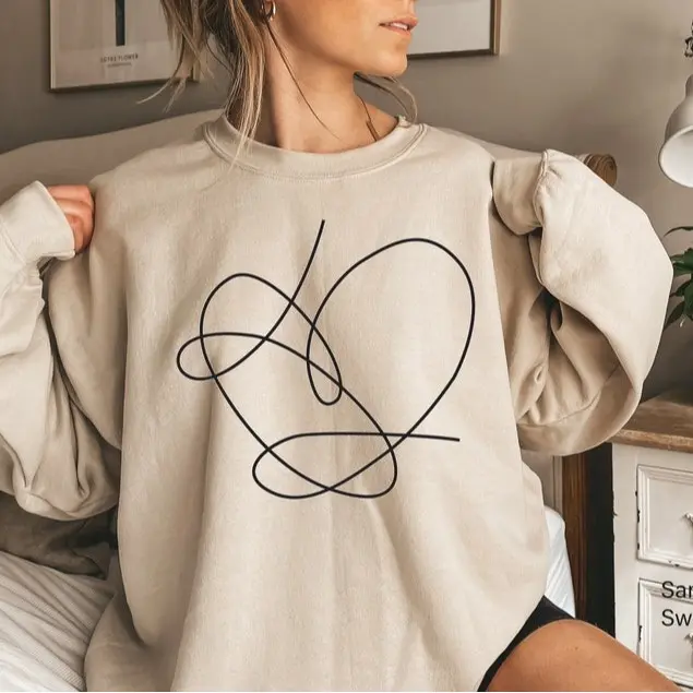 Love Yourself Sweatshirt, love yourself Heart sweatshirt, heart sweatshirts, Bangtan