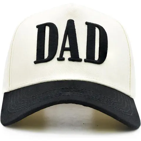 Men's Vintage 2-Tone Durable 3D Stitch Breathable Adjustable Stylish Dad Hats - Ball Caps, Casual Hats with Funny Fatherhood Graphic Slogans, Ideal New Dad Gifts for Husbands on Father’s Day or Birthdays from Kids, Suitable for Beach Use