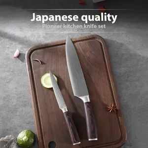 Kitchen stainless steel two-piece set, chef knife and fruit knife, easy to handle meat, vegetables and fruits