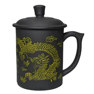 Yixing Purple Clay Teacups 20oz Chinese Zisha Tea Cups with Lip Home Office Coffee Mugs jackie  cups mug cup