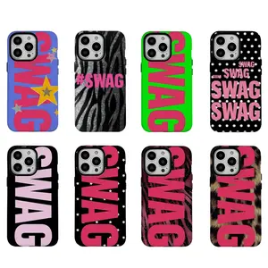 Y2K Style SWAG Phone Case for iPhone 17 16e 16 15 14 13 12 11 X XS XR XSMAX 7 8 Air Pro Max Plus, Star, Polka Dots