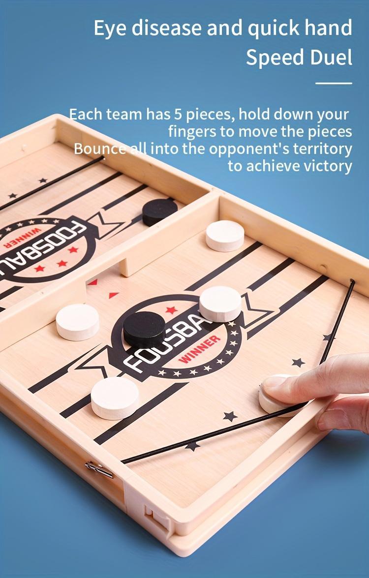 Wooden Catapult Chess for Two Players - Desktop Launching Fun Parent-Child Interactive Competitive Battle Game, Educational Toy for Halloween, Thanksgiving, Christmas, and Birthday Gifts. Some Patterns, Accessories, and Colors May Vary