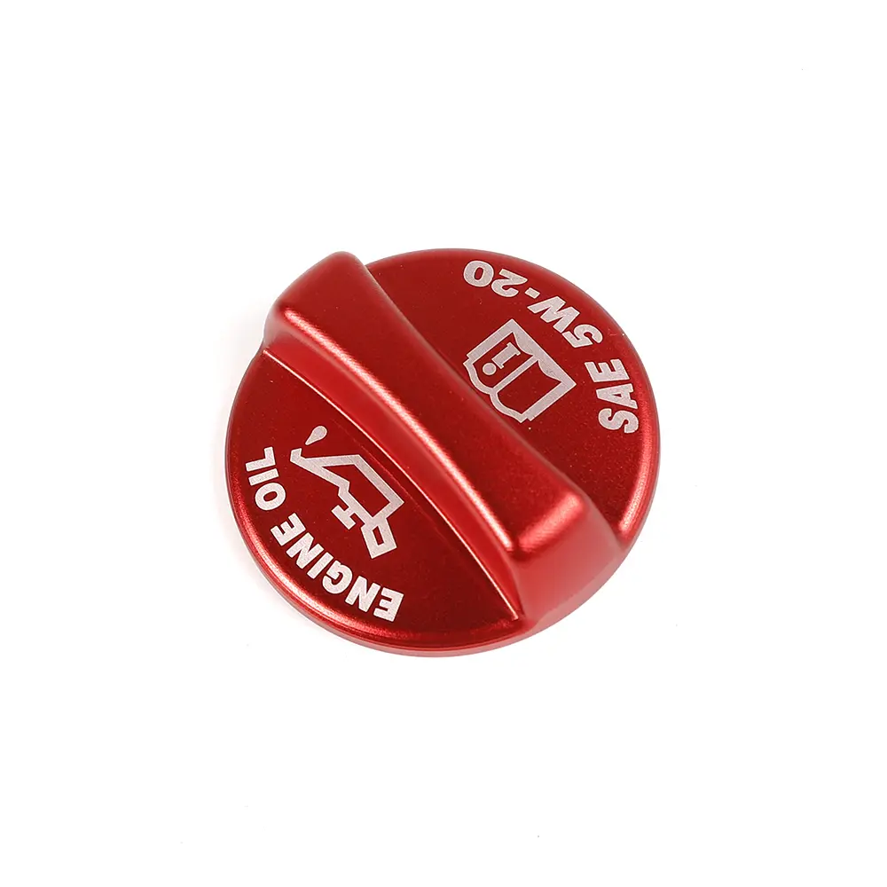 Metal Aluminum Alloy CNC Engine Oil Cap Cover Trim - 1-Item/Set Automotive Accessory, DIY Install Fit for 2009+ Dodge Challenger/Charger, 2012+ 300C, Car Exterior Decoration & Accessories for Car