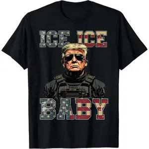 Vintage Ice Ice Baby Funny Trump T-Shirt