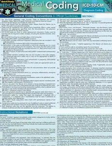 Medical Coding ICD-10-CM: a QuickStudy Laminated Reference Guide Second Edition, Revised