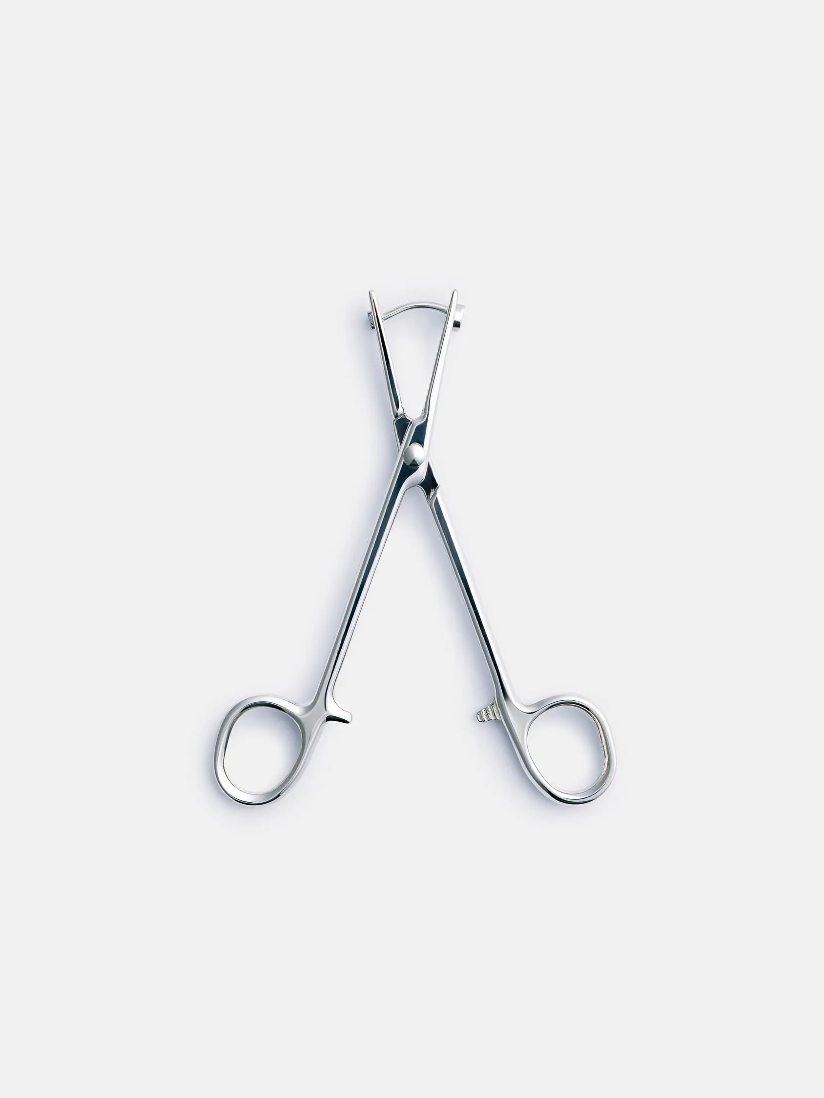Hemostat Earrings in Silver