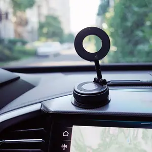 Strong Suction Cup & Magnetic Car Phone Mount - Universal Dashboard/Windshield Holder for Safe Driving Navigation 360 Rotating