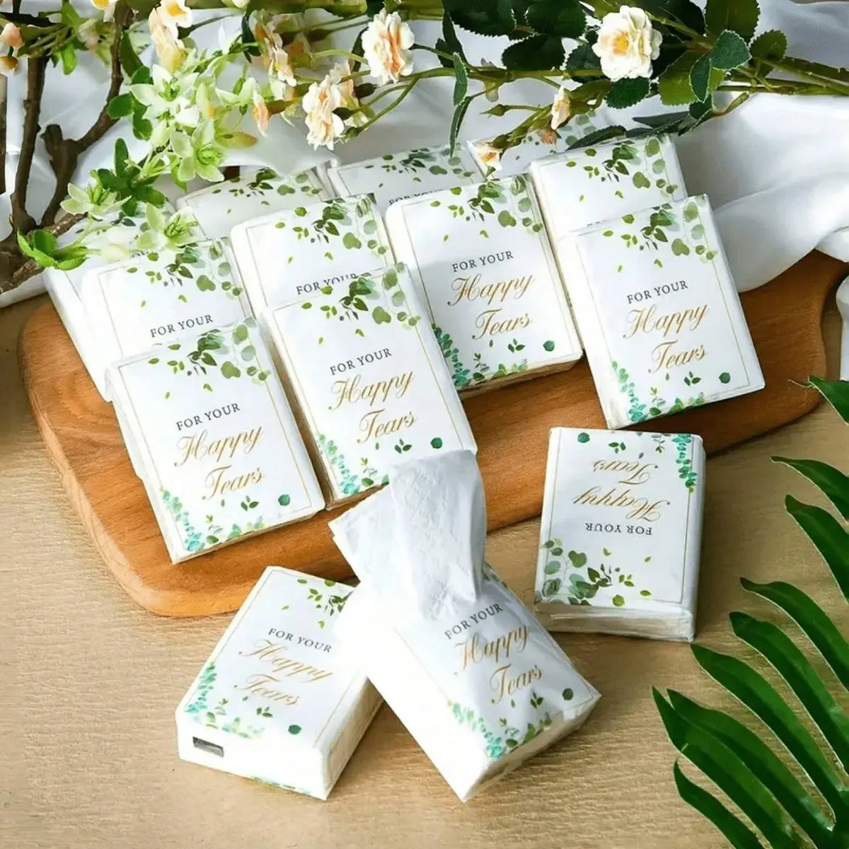Soft Leaf Rustic Decorative Napkins, 5/10/20 Pack, Perfect for Engagement, Wedding Parties, Celebratory Moments, Groom and Bride Supplies