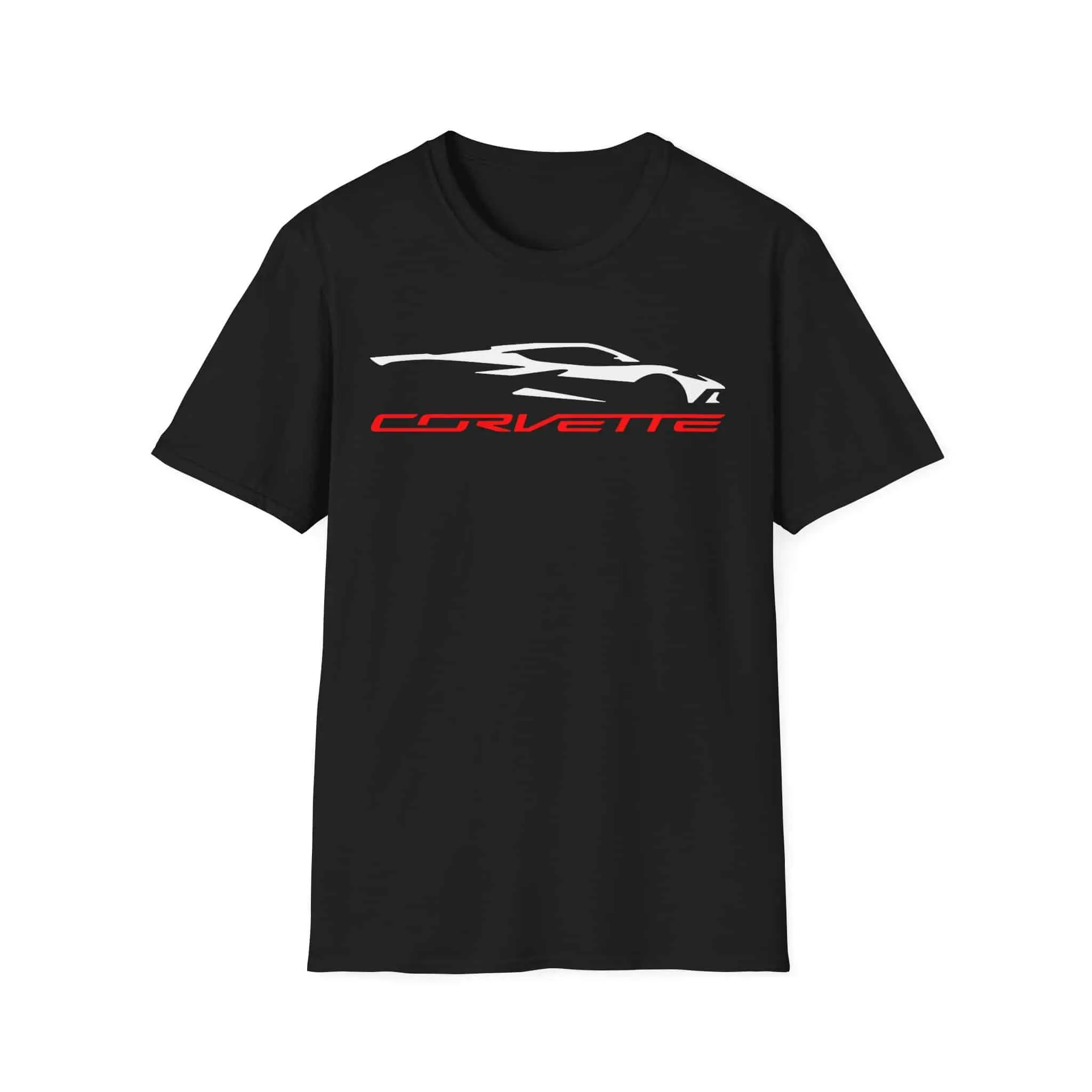Corvette C8 Silhouette T-Shirt Sweatshirt Hoodie, Car Enthusiast Gift