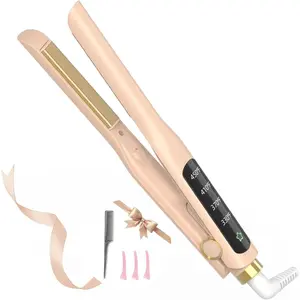 Amazon.com : Arhoet Flat Iron, 1/2 Inch Hair Straightener and Curler 2 in 1, Ceramic Ionic Floating Plates for Less Frizz, 10s Quick Heat Up, Hair straighteners for Women, Straightener for All Hair Types(Pink) : Beauty & Personal Care