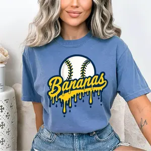 Funny Banana Baseball Comfort Colors T-Shirt, Sports Team Mascot, Hip Hop Style